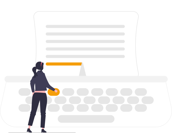 Typewriter illustration